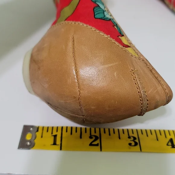 Irregular Choice Vintage Floral Low Heel Pumps Top Bow - Picture 10 of 11